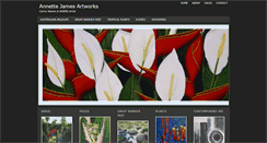 Desktop Screenshot of annettejamesartworks.com