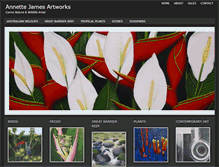 Tablet Screenshot of annettejamesartworks.com